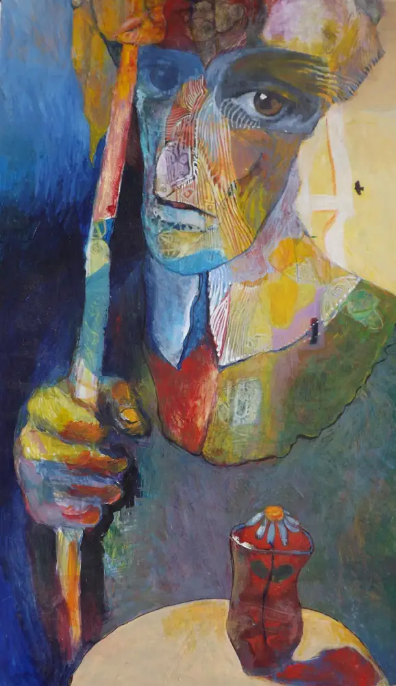 A Painter — portrait oil painting by Krzysztof Doniewski