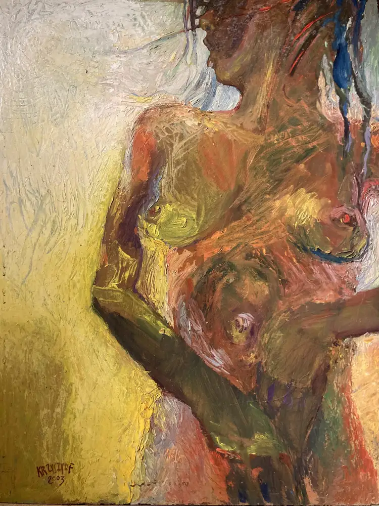 Dance — portrait oil painting by Krzysztof Doniewski