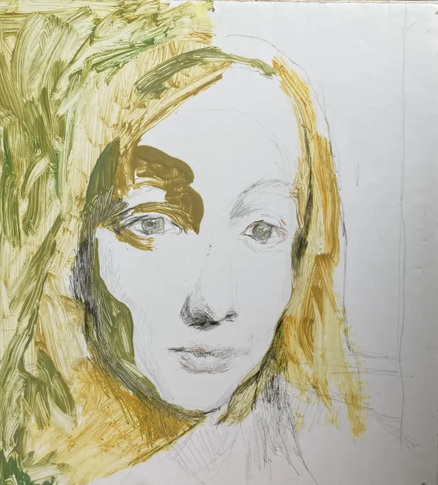 Face Friend — portrait oil painting by Krzysztof Doniewski