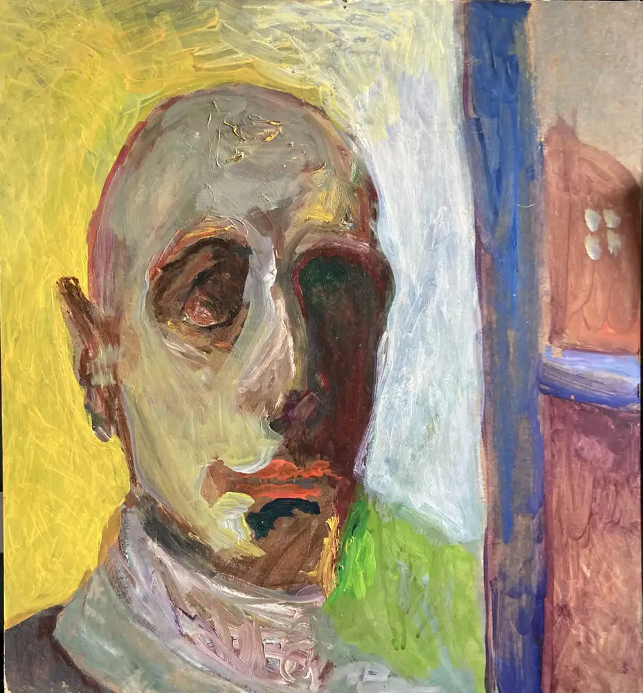 Jester — portrait oil painting by Krzysztof Doniewski