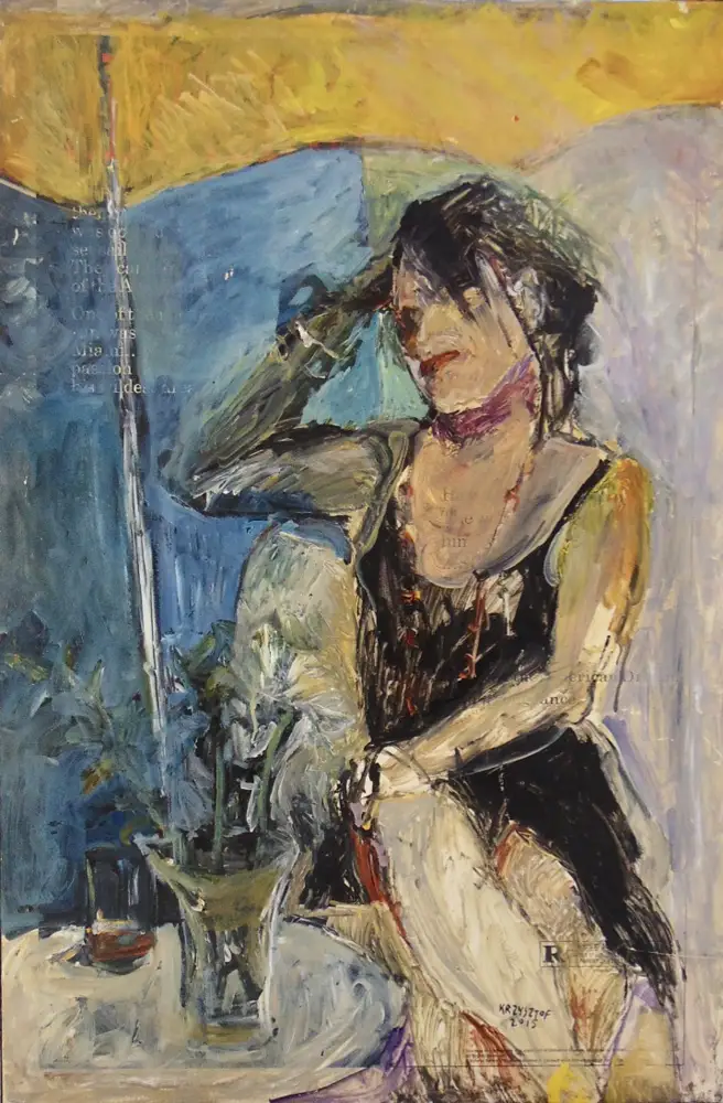 Kasia — portrait oil painting by Krzysztof Doniewski