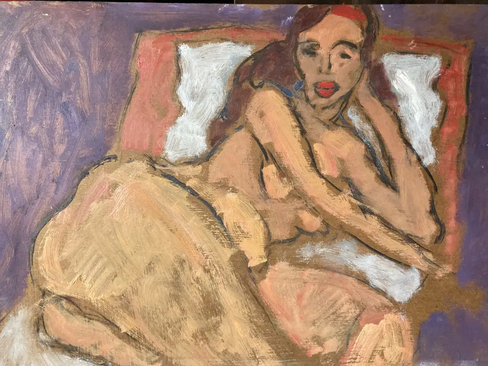 Reclining Figure — portrait oil painting by Krzysztof Doniewski